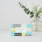 moderne Visitenkarte zur Personalisierung (Stehend Vorderseite)