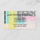 moderne Visitenkarte zur Personalisierung (Rückseite)