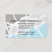 moderne Visitenkarte zur Personalisierung (Rückseite)