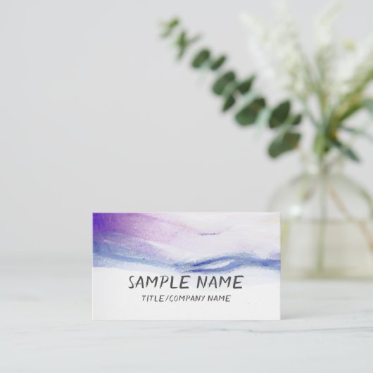 moderne Visitenkarte zur Personalisierung (Stehend Vorderseite)