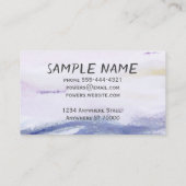 moderne Visitenkarte zur Personalisierung (Rückseite)