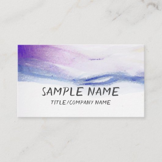 moderne Visitenkarte zur Personalisierung (Vorderseite)