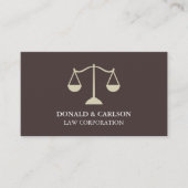 Moderne Visitenkarten der Justizanwälte Visitenkarte (Vorderseite)