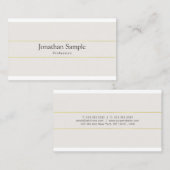 Moderne Visitenkarten Einfache Vorlage Gold Streif Visitenkarte (Vorne/Hinten)