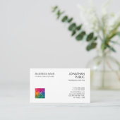 Moderne Visitenkarten Elegante, einfache Vorlage Visitenkarte (Stehend Vorderseite)