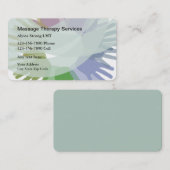 Moderne Visitenkarten für Abstrakte Massage Visitenkarte (Vorne/Hinten)