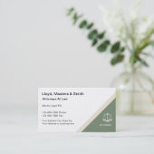 Moderne Visitenkarten für Anwälte Visitenkarte (Stehend Vorderseite)