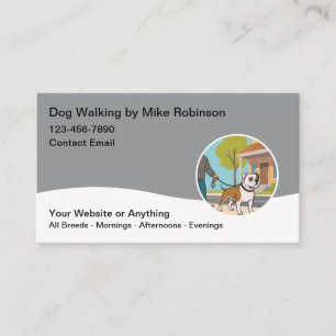 Moderne Visitenkarten für Hundebetreuung Visitenkarte