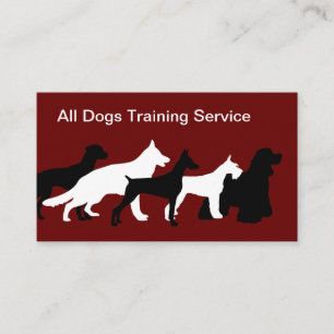 Moderne Visitenkarten für Hundetrainer Visitenkarte