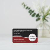 Moderne Visitenkarten für Klimaanlagen Visitenkarte (Stehend Vorderseite)