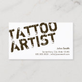 Moderne Visitenkarten für Künstler mit feinem Text Visitenkarte (Vorderseite)
