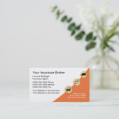 Moderne Visitenkarten für Versicherungsmakler Visitenkarte (Stehend Vorderseite)