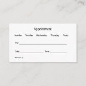 Moderne Visitenkarten für Veterinäre Visitenkarte (Rückseite)