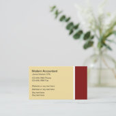 Moderne Visitenkarten für Wirtschaftsprüfer Visitenkarte (Stehend Vorderseite)