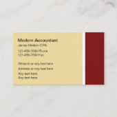 Moderne Visitenkarten für Wirtschaftsprüfer Visitenkarte (Vorderseite)