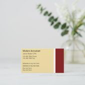 Moderne Visitenkarten für Wirtschaftsprüfer Visitenkarte (Stehend Vorderseite)