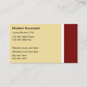 Moderne Visitenkarten für Wirtschaftsprüfer Visitenkarte (Vorderseite)