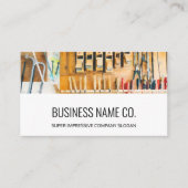 Moderne Visitenkarten-Holzbearbeitungswerkzeuge we Visitenkarte (Vorderseite)