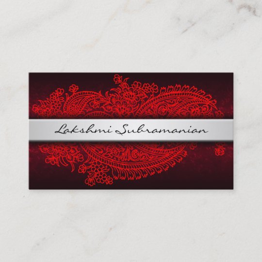 Moderne Visitenkarten Indiens Paisley Visitenkarte Zazzle De