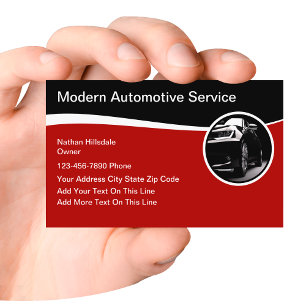 Moderne Visitenkarten mit Automobil-Motiv Visitenkarte