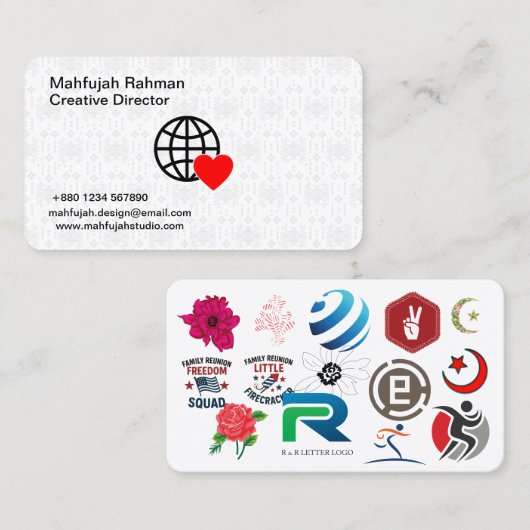 Moderne Visitenkarten | Premium Creative Branding Visitenkarte (Vorne/Hinten)