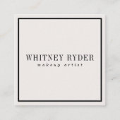 Moderne Visitenkarten Quadratische Visitenkarte (Vorderseite)