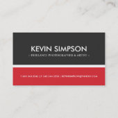 Moderne Visitenkarten Visitenkarte (Rückseite)