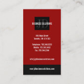 Moderne Visitenkarten Visitenkarte (Rückseite)