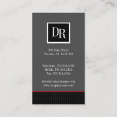 Moderne Visitenkarten Visitenkarte (Rückseite)