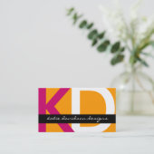 Moderne Visitenkarten Visitenkarte (Stehend Vorderseite)