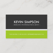 Moderne Visitenkarten Visitenkarte (Rückseite)