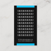 Moderne Visitenkarten Visitenkarte (Rückseite)