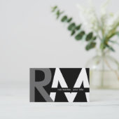 Moderne Visitenkarten Visitenkarte (Stehend Vorderseite)