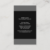 Moderne Visitenkarten Visitenkarte (Rückseite)