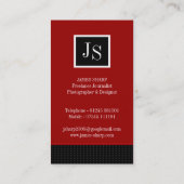 Moderne Visitenkarten Visitenkarte (Rückseite)