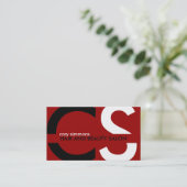 Moderne Visitenkarten Visitenkarte (Stehend Vorderseite)