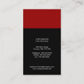 Moderne Visitenkarten Visitenkarte (Rückseite)