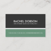 Moderne Visitenkarten Visitenkarte (Rückseite)