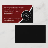 Moderne Visitenkarten zur Sicherheitsüberwachung Visitenkarte (Vorne/Hinten)
