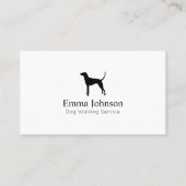 Moderne Vizsla Logo Hund Wanderung Visitenkarte (Vorderseite)