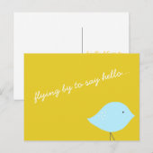 Moderne Vogel-Postkarte Postkarte (Vorne/Hinten)