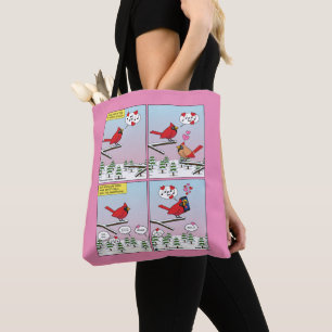 Moderne Vogelbalzrufe Comic Tasche