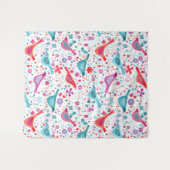 Moderne Vogelfarbe Wandteppich (Vorderseite (Horizontal))