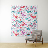 Moderne Vogelfarbe Wandteppich (Beispiel)