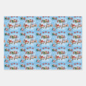 Moderne Vogelhäuser - Weihnachten des Mittelalters Geschenkpapier Set (Vorderseite 2)