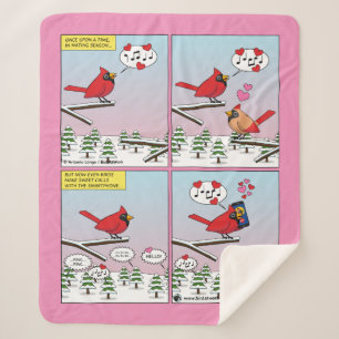 Moderne Vogelpaarung ruft Comic auf Sherpadecke