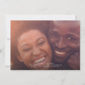 Moderne Vollblutmultifunktionale Foto Save The Date (Rückseite)