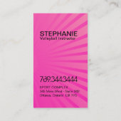 Moderne Volleyball-Visitenkarten Visitenkarte (Rückseite)