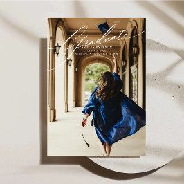 Moderne vollwertige Foto Abschluss Ankündigungskar Einladung