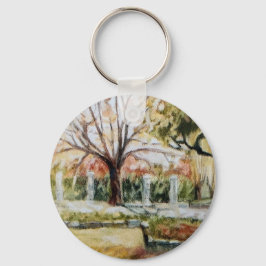 Moderne, von Hand gezeichnet Fallpark Natur Baum u Schlüsselanhänger